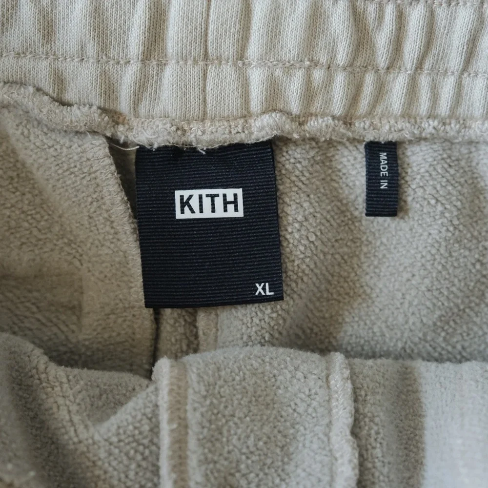 Kith Bennett Sweatpants Mens White Pepper Cargo Streetwear XL KH6316